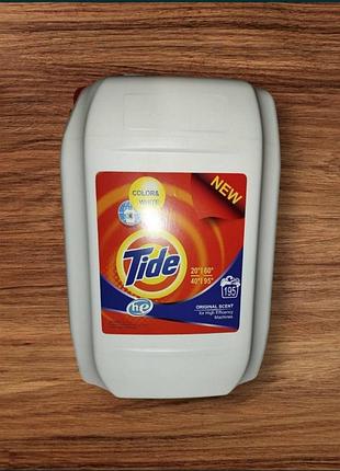 Жидкий стиральный порошок tide universal color & white 10л
