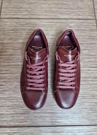 Низькі кросівки , кеди з натуральної шкіри yves saint laurent, оригінал л