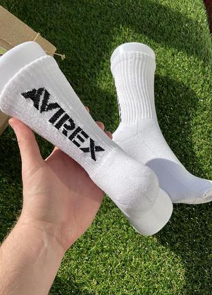 Оригінальні білі високі носки avirex