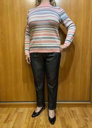 Светр в смужку вовна з акрилом
