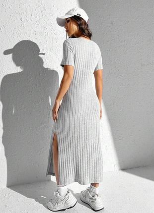 Міді сукня з розрізом shein xs2 фото