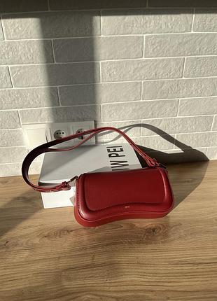 Сумка багет червоного кольору jw pei
