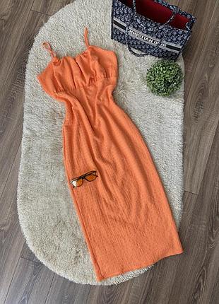 Текстурована сукня міді