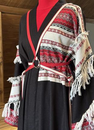Льняне кімоно максі one size s - l simmishop.handmade