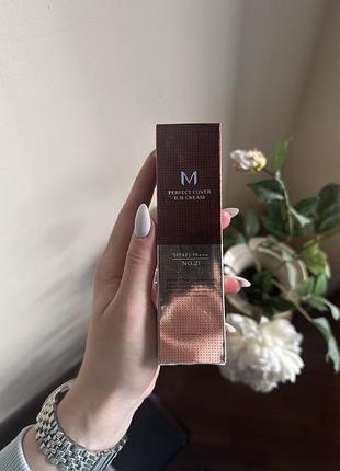 Тональный крем missha m perfect cover bb cream spf42/pa+++(no.21/light beige) 50 мл последние 2 шт!️