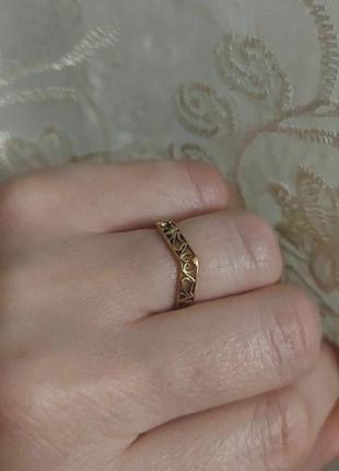 Медаль 18размер кольца ажурная кольцо медзолото5 фото