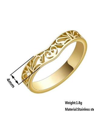 Медаль 18размер кольца ажурная кольцо медзолото3 фото