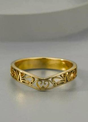 Медаль 18размер кольца ажурная кольцо медзолото