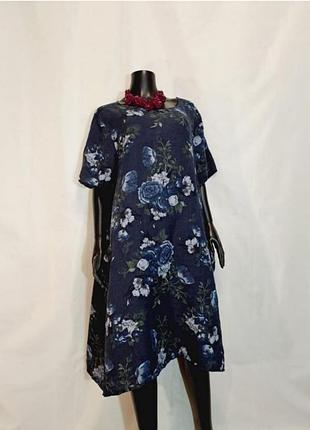 Платье лён бохо