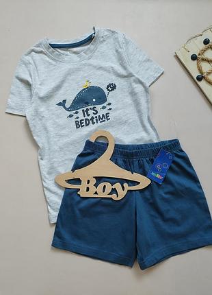 💙💛 коттоновый костюмчик для парня 🐳, также возможно в качестве пижамки