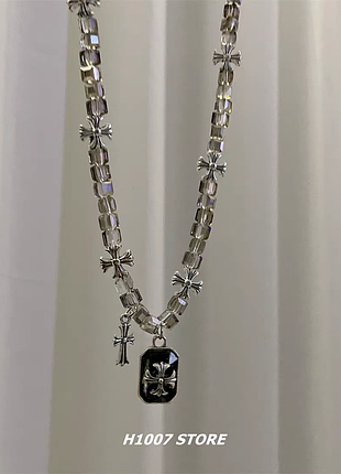 Подвеска chrome hearts grey