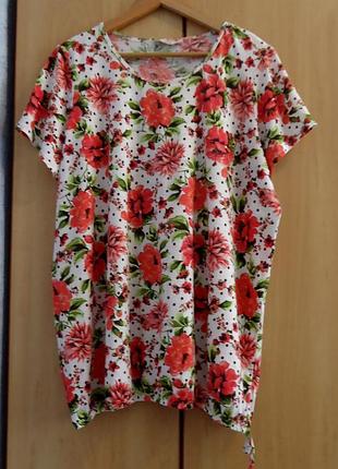 Супер брендова блуза блузка бавовна р.56-60