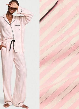 Фланелева піжама victorias secret в смужку
