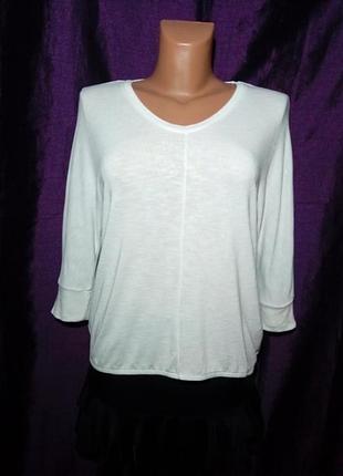 Лонгслів білий розмір l xl дешево недорого