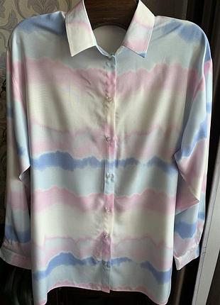 Літня жіноча сорочка з красивим пастельним візерунком george р.14