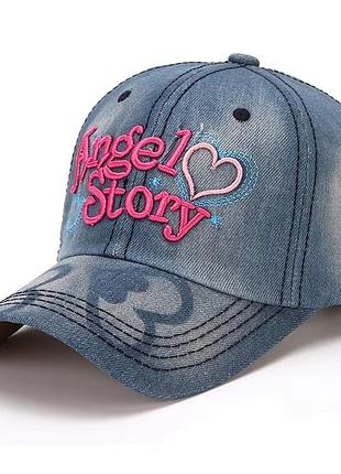 Кепка / бейсболка джинсова angel story