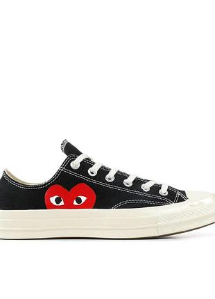 Converse chuck taylor all-star 70 ox x comme des garçons play black