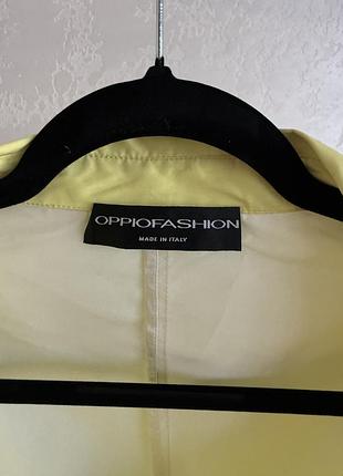 Жіночий яскраво-жовтий тренч oppio fashion3 фото