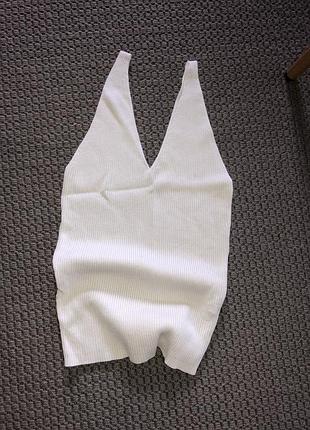 Майка топ рубчик базова базовая приталена