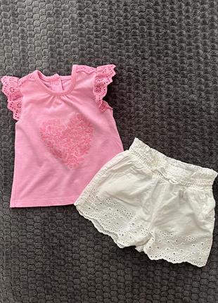 Літній комплект для дівчинки, 62-68 розмір, primark