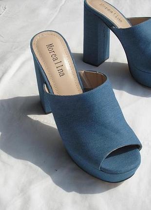 Шльопанці джинсові