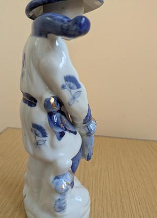 Статуэтка фарфоровая китайский рыболов винтажная
