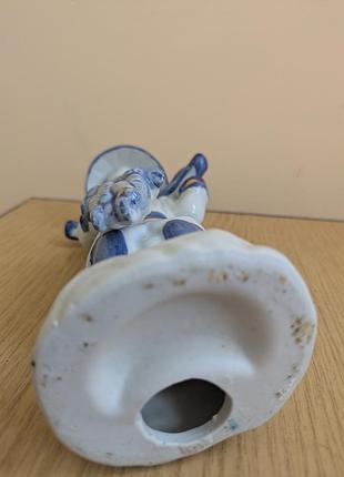 Статуэтка фарфоровая китайский рыболов винтажная