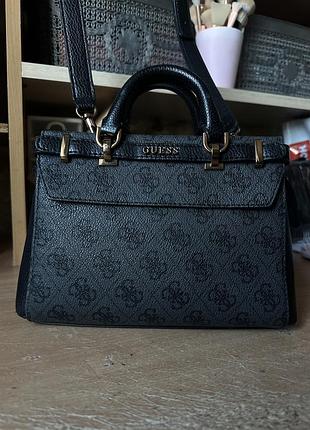 Сумка сумочка гесс guess через плече чорна чорная