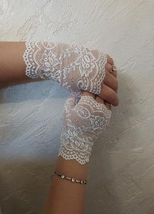 Ажурные митенки