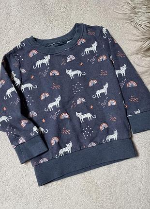 Кофта свитшот bluezoo 18-24 мес 86-92 см оригинал