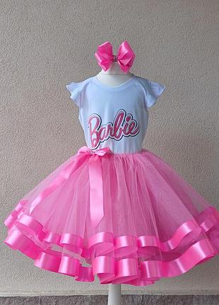 Костюм барби, костюм barbie для девочки, праздничный костюм барби, розовый костюм барби