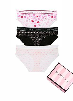 Набор трусиков бикини victoria's secret виктория сикрет оригинал