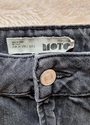 Джинсовая юбка topshop с вышивкой5 фото