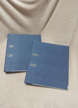 2 папки а4 скоросшивачі для документів сині