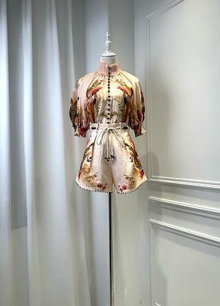 Костюм zimmermann шорты блуза
