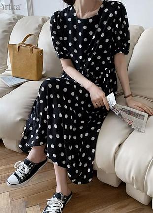 Сукня в горошок stradivarius 3