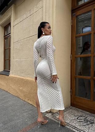 Силуетна ажурна сукня