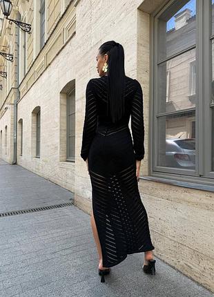 Силуетна ажурна сукня