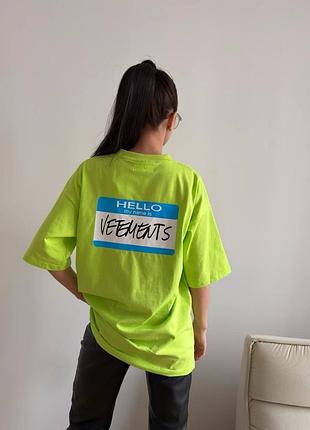 Футболка vetements🌷 новинка в сочном цвете!5 фото
