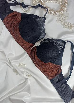 75f / 34e великолепный сатиновый кружевной бюстгальтер marks & spencer