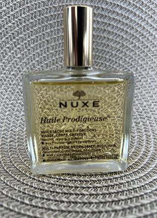 Nuxe huile prodigieuse багатофункціональна суха олія для обличчя, тіла та волосся, 50 мл