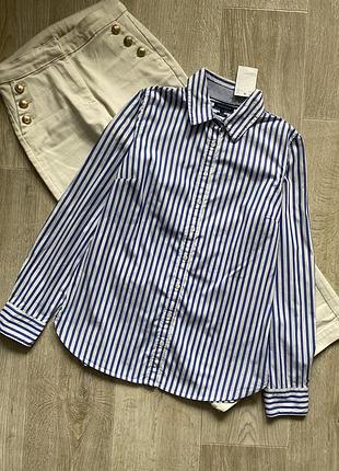 Tommy hilfiger жіноча сорочка, брендова сорочка, рубашка, рубашка в полоску