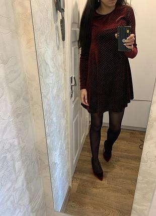 Платье велюр платье