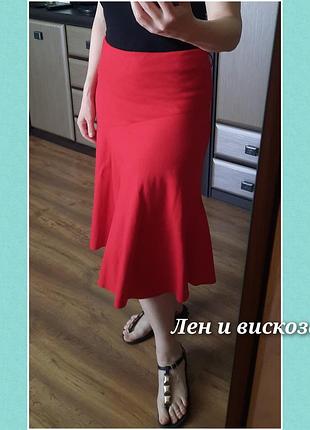 Юбка, юбка из льна 55% и выскозы 45% 👠🌹