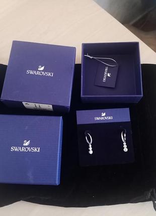 Оригинальные серьги swarovski7 фото
