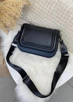 Сумка крос боді чорного кольору zara