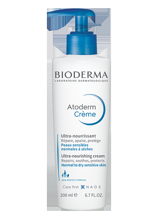 Питательный крем для тела, для нормальной и сухой кожи bioderma