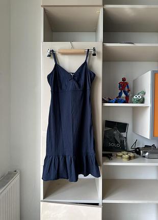 Шикарное платье с рюшами бантиком на лето в стиле jul katsurina