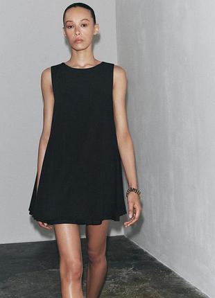 Короткое объемное платье zara