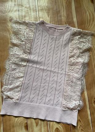 Блуза, кофтинка з мереживом